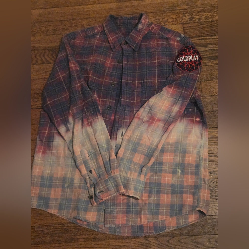 Custom ColdPlay Vintage Flannel 1of1 (M)